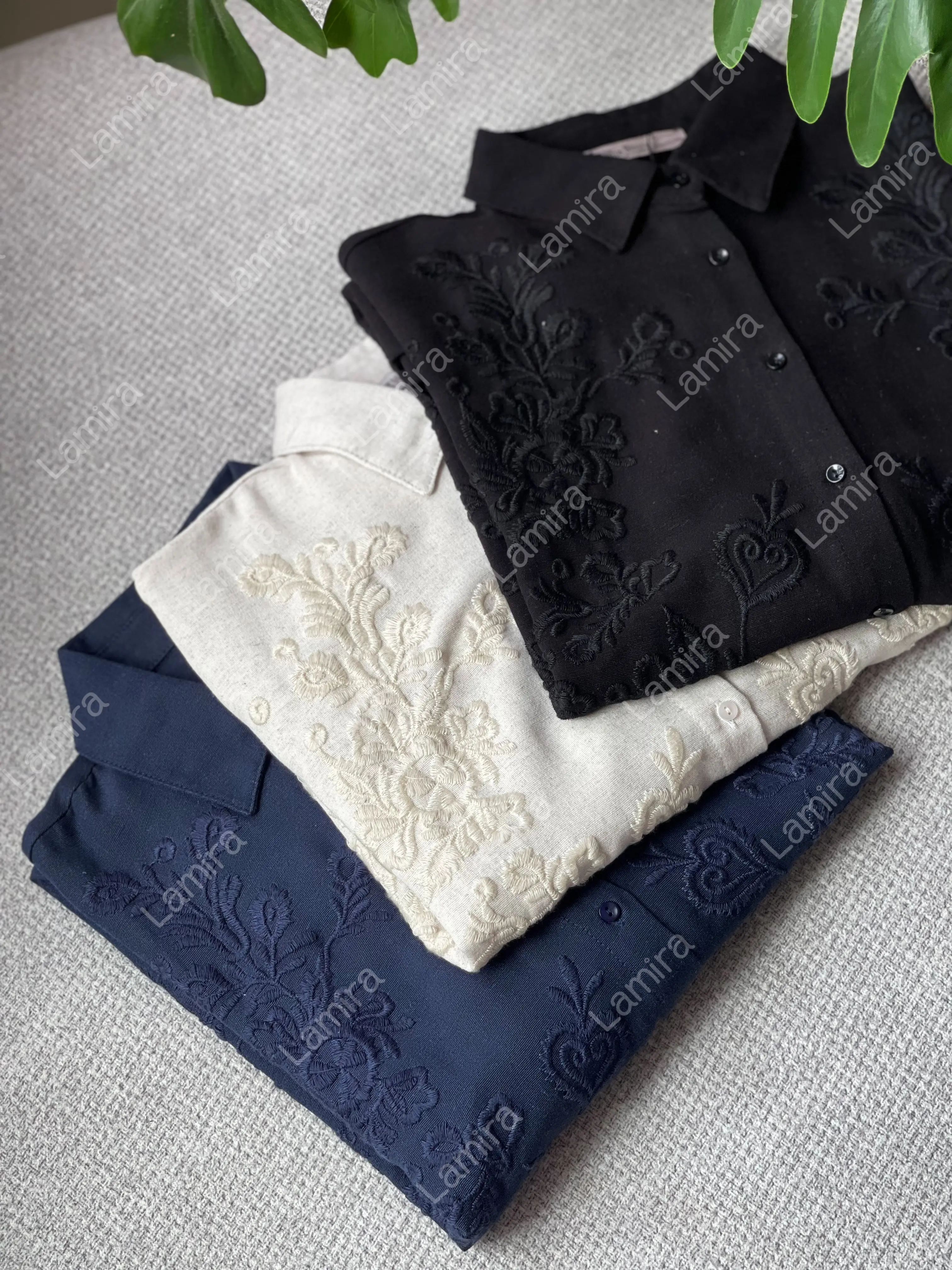 شومیز لینن اورجینال ترک طرح ساریس